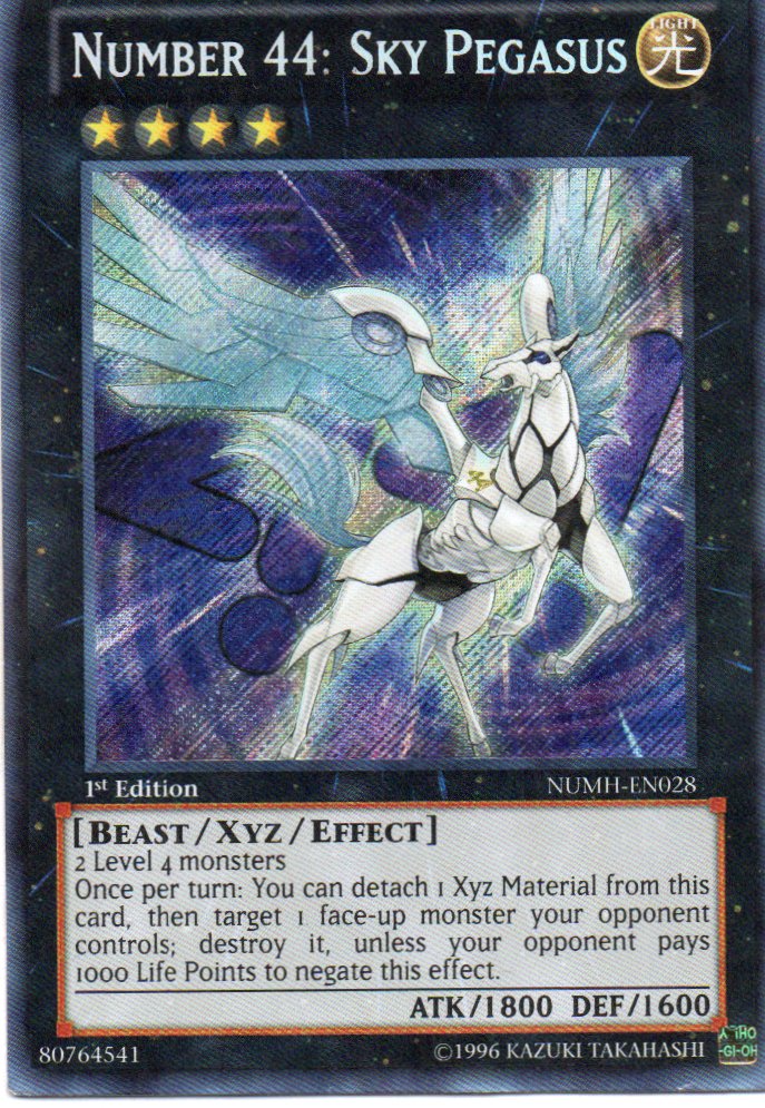 Number 44: Sky Pegasus NUMH-EN028 Secret Rare