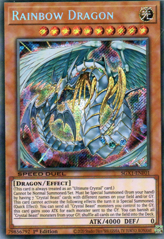 Rainbow Dragon SGX1-ENF01 Secret Rare