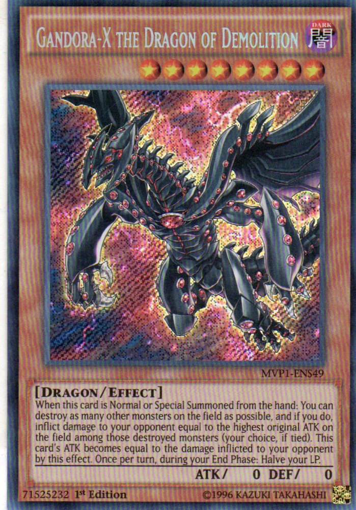 Gandora-X the Dragon of Demolition MVP1-ENS49 Secret Rare