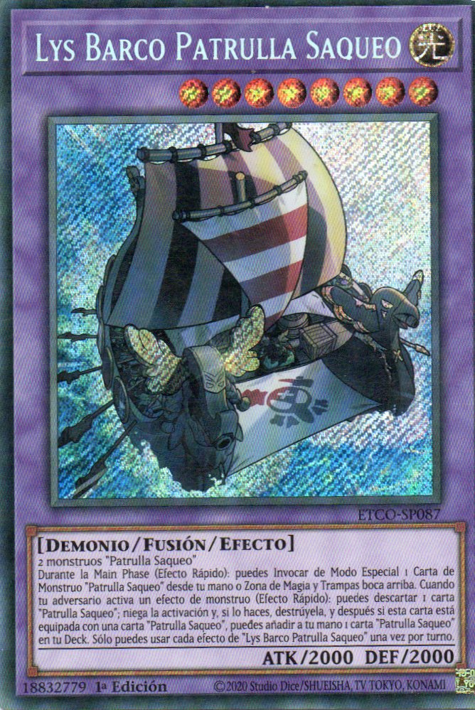 Lys Barco Patrulla Saqueo ETCO-SP087 Secret Rare