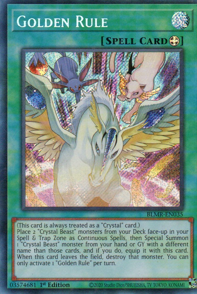 Golden Rule BLMR-EN035 Secret Rare