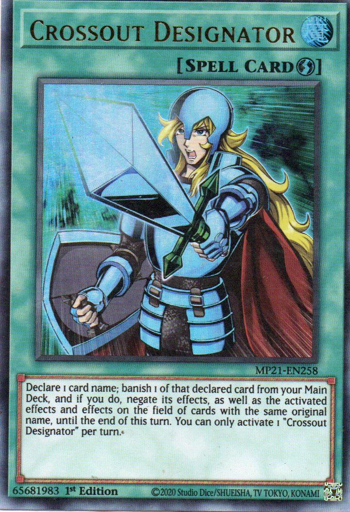 Crossout Designator MP21-EN258 Ultra Rare