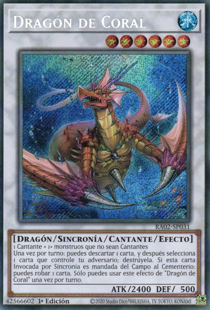 Dragon de Coral RA02-SP031 Secret Rare