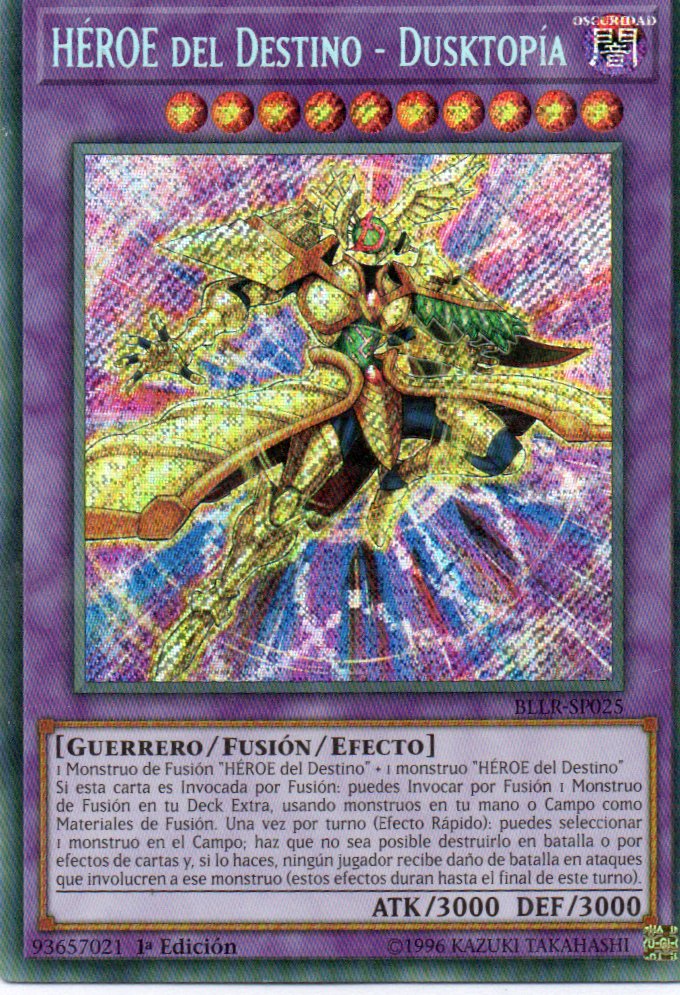 Heroe del Destino - Dusktopia BLLR-SP025 Secret Rare