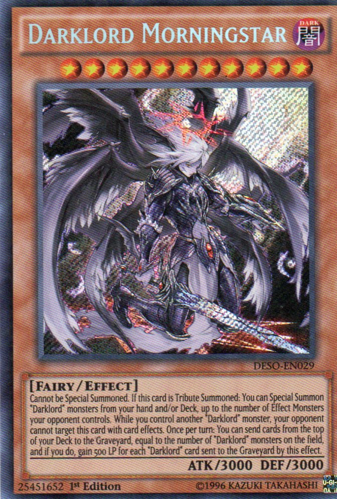 Darklord Morningstar DESO-EN029 Secret Rare