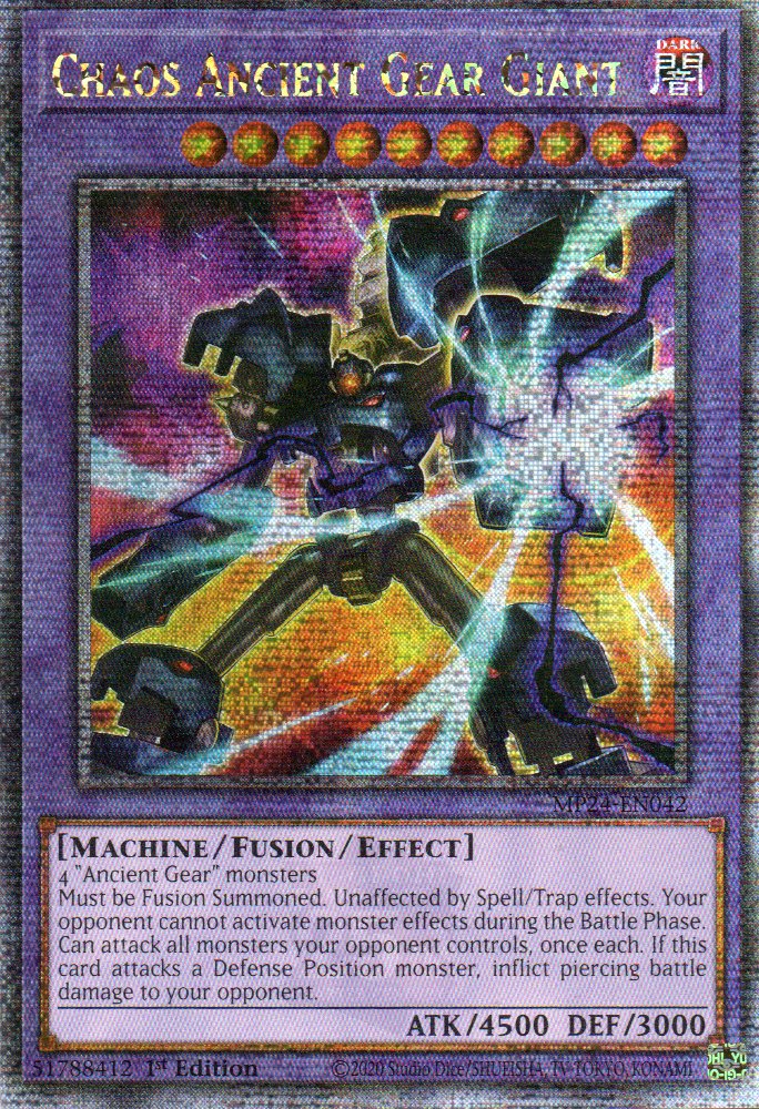 Chaos Ancient Gear Giant MP24-EN042 Quarter Rare