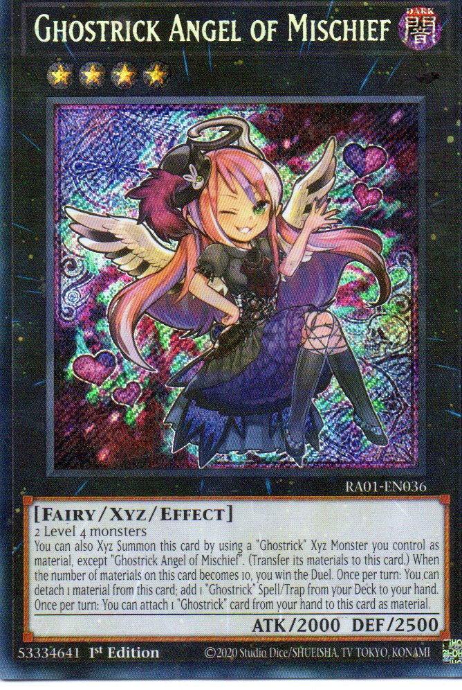 Ghostrick Angel of Mischief RA01-EN036 Secret Rare