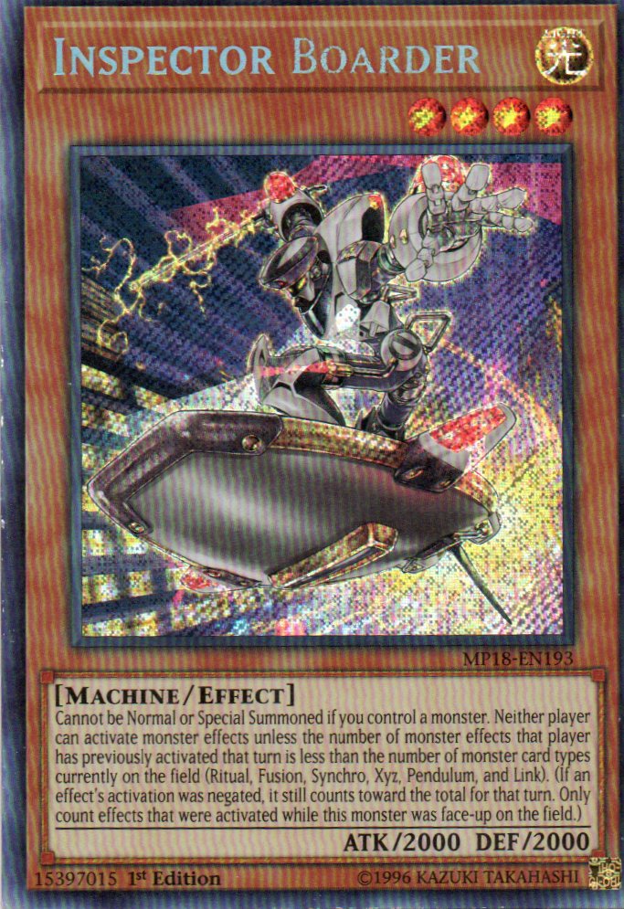 Inspector Boarder MP18-EN193 Secret Rare