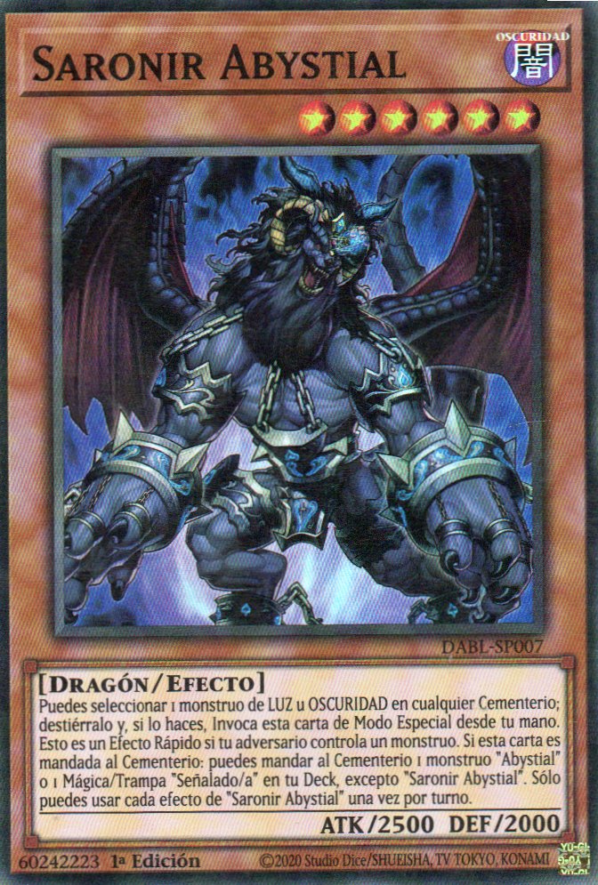 Saronir Abystial DABL-SP007 Super Rare