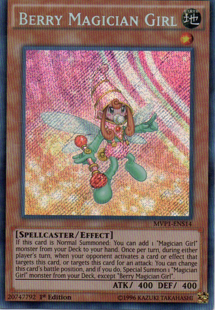 Berry Magician Girl MVP1-ENS14 Secret Rare