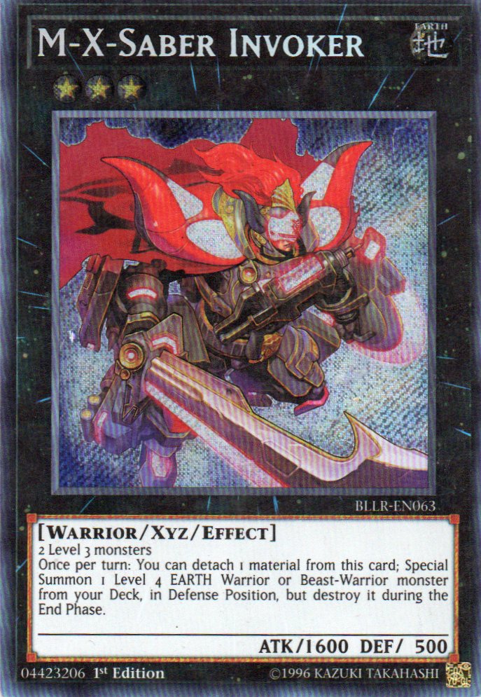 M-X-Saber Invoker BLLR-EN063 Secret Rare