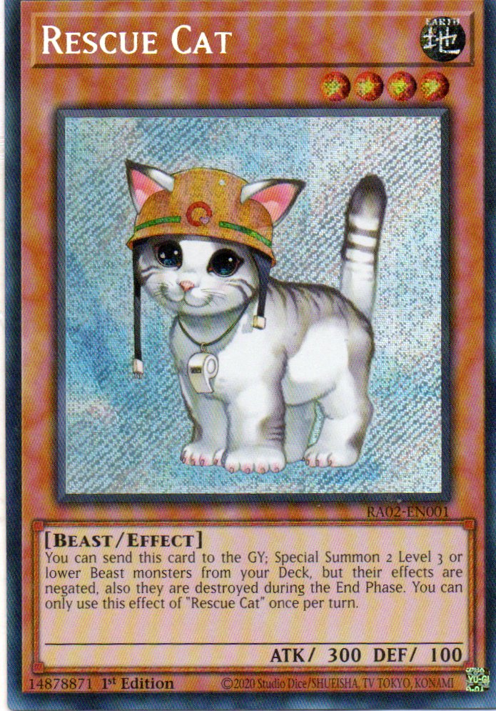 Rescue Cat RA02-EN001 Secret Rare
