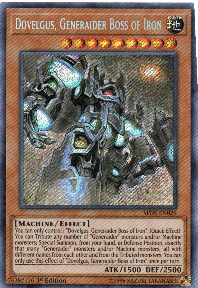 Dovelgus, Generaider Boss of Iron MYFI-EN029 Secret Rare
