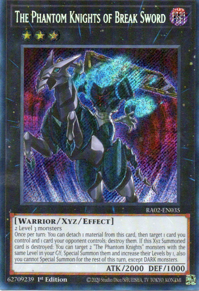 The Phantom Knights of Break Sword RA02-EN035 Secret Rare