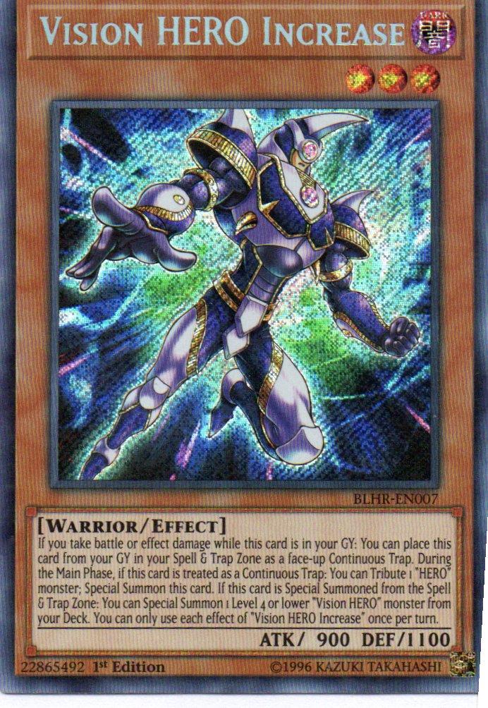 VIsion Hero Increase BLHR-EN007 Secret Rare