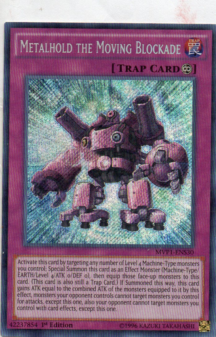 Metalhold the Moving Blockade MVP1-ENS30 Secret Rare