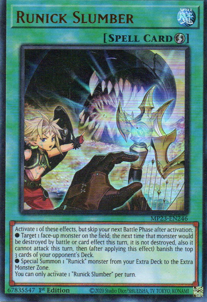 Runick Slumber MP23-EN246 Ultra Rare