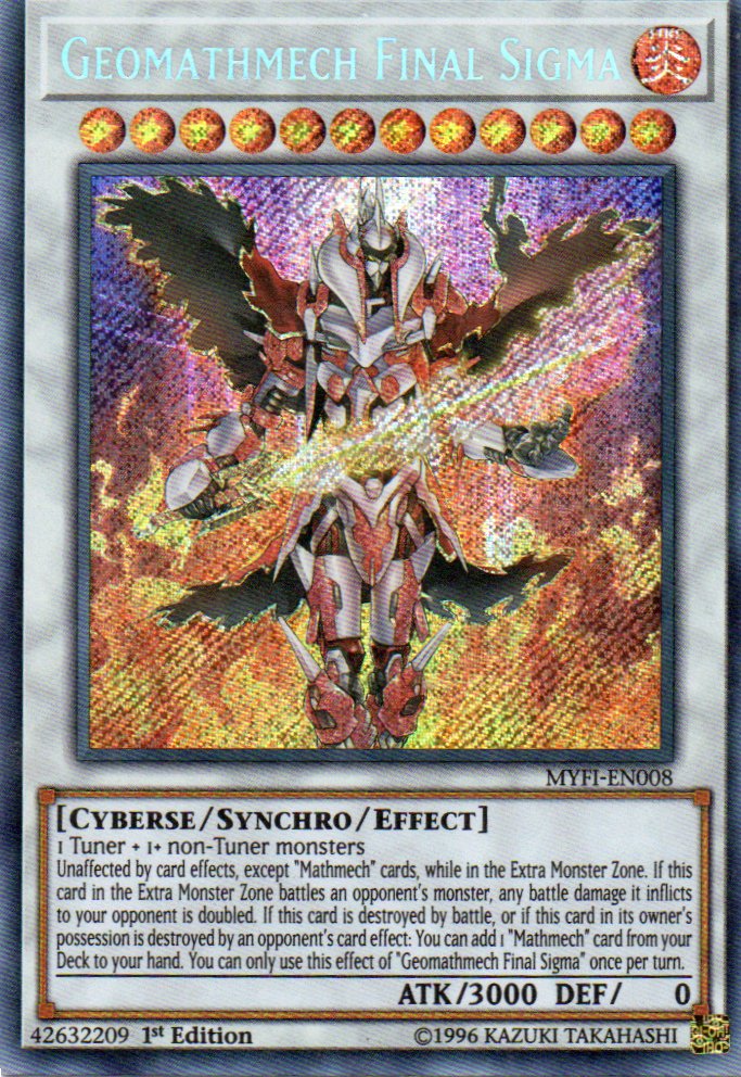 Geomathmech Final Sigma MYFI-EN008 Secret Rare