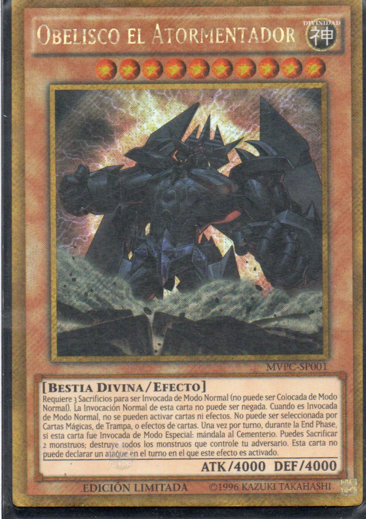 Obelisco el Atormentador MVPC-SP001 Gold Rare