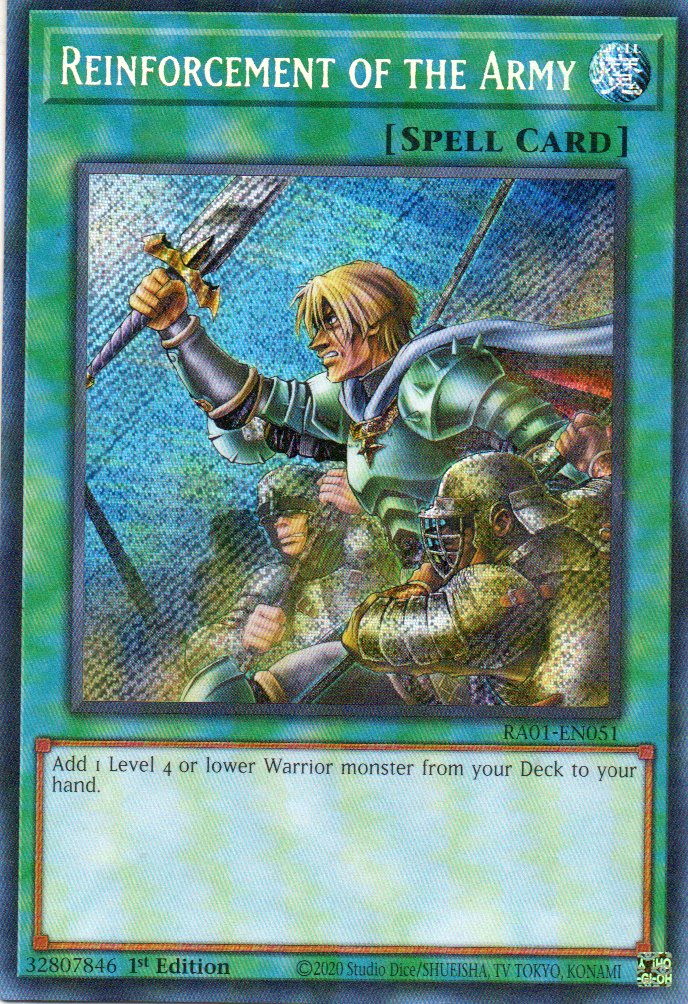 Reinforcement of the Army RA01-EN051 Secret Rare