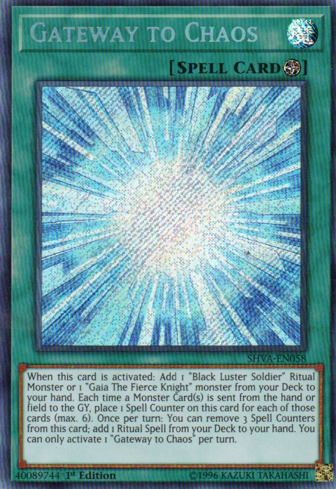 Gateway to Chaos SHVA-EN058 Secret Rare