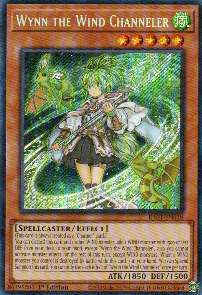 Wynn the Wind Channeler RA01-EN018 Secret Rare