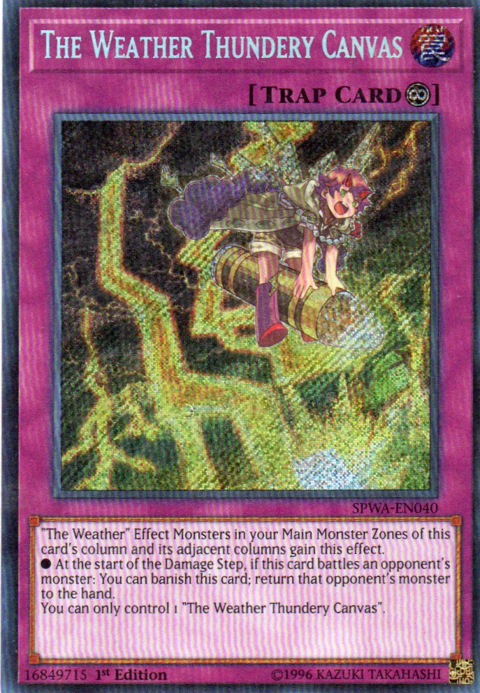 The Weather Thundery Canvas SPWA-EN040 Secret Rare