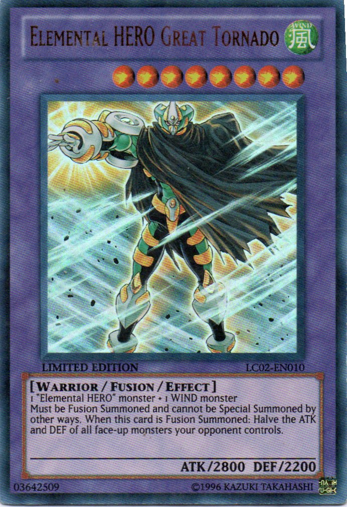 Elemental Hero Great Tornado LC02-EN010 Ultra Rare