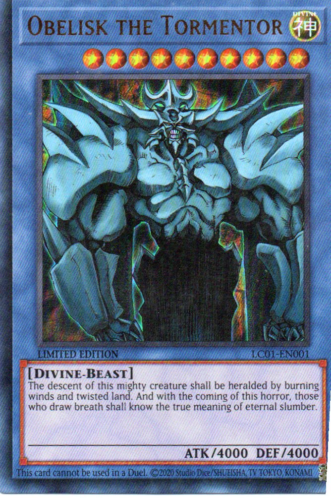 Obelisk the Tormentor LC01-EN001 Ultra Rare