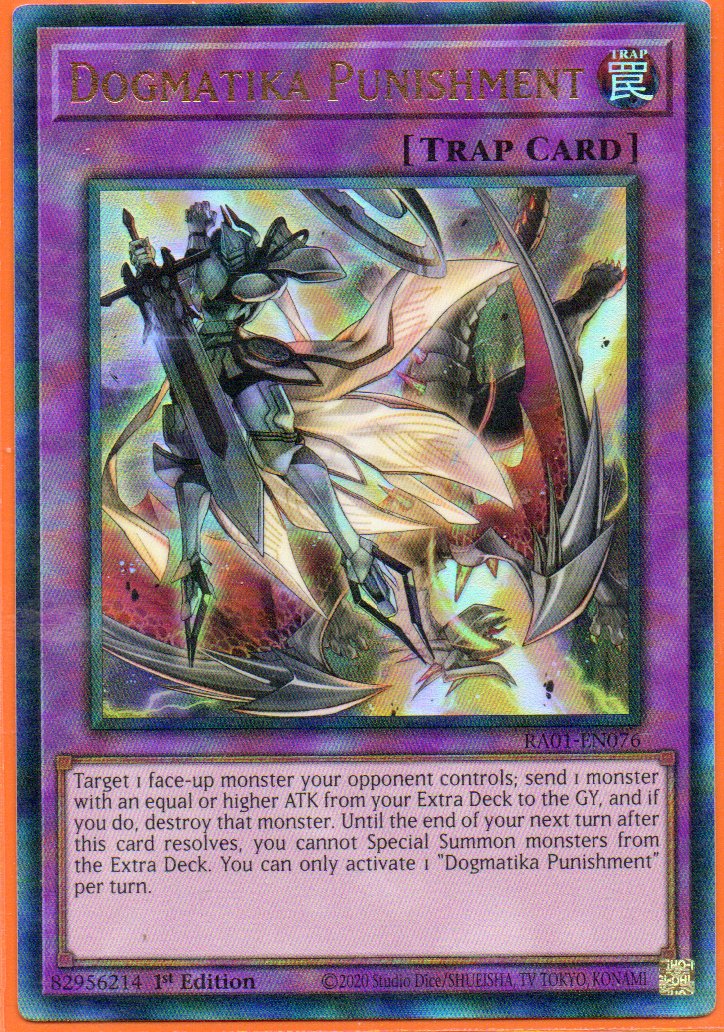 Dogmatika Punishment RA01-EN076 Ultimate Rare