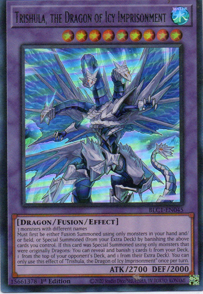 Trishula, the Dragon of Icy Imprisonment BLC1-EN045 Ultra Rare