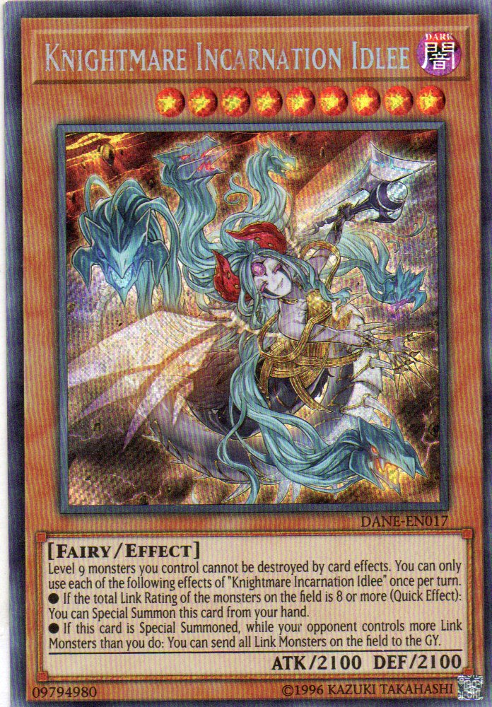 Knightmare Incarnation Idlee DANE-EN017 Secret Rare