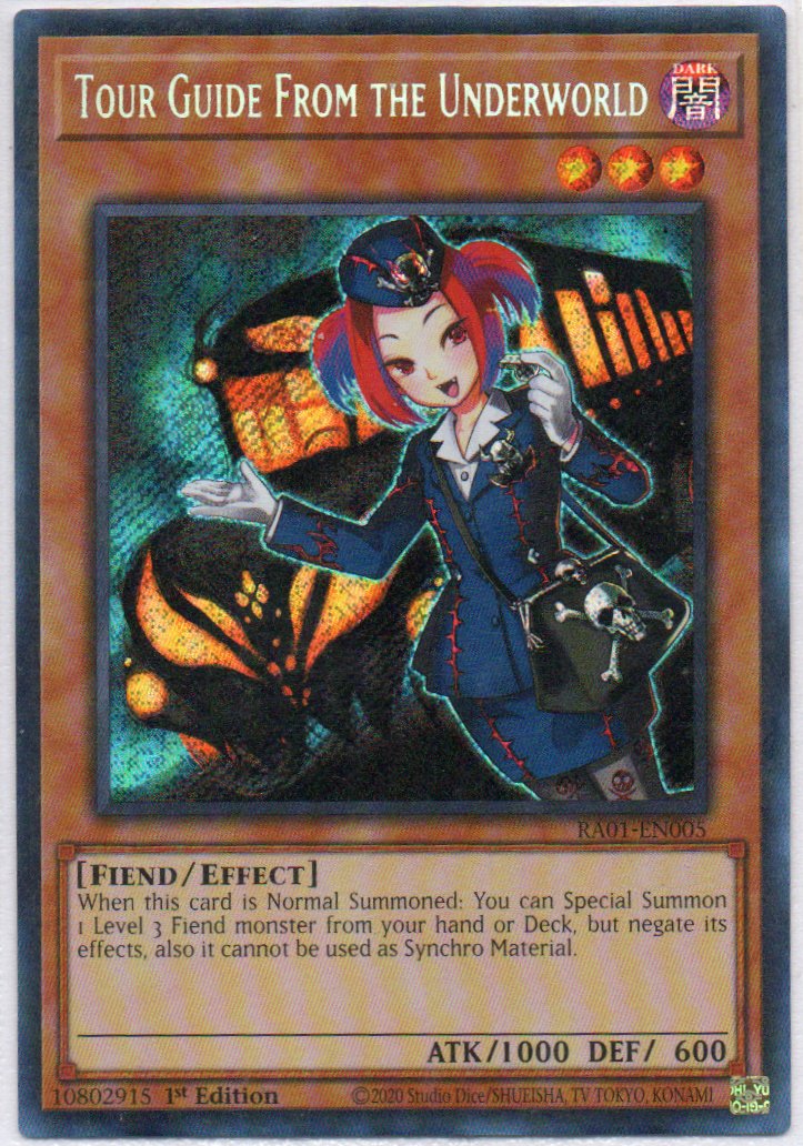 Tour Guide from the Underworld RA01-EN005 Secret Rare