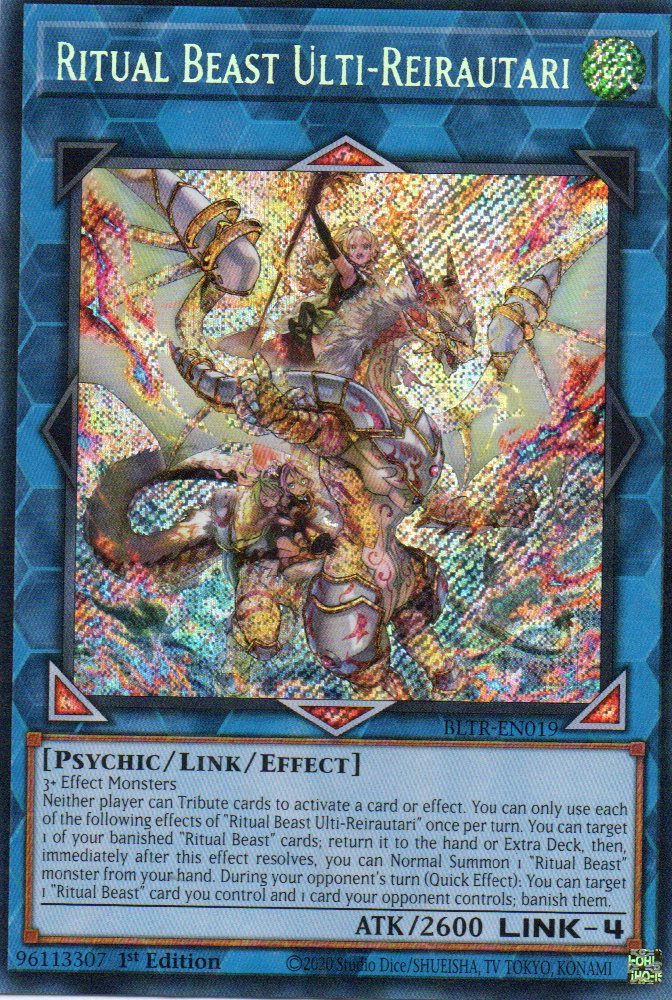 Ritual Beast Ulti-Reirautari BLTR-EN019 Secret Rare