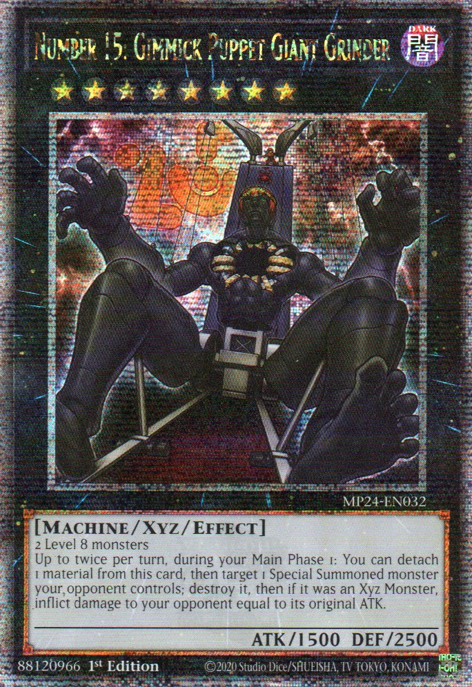 Number 15: Gimmick Puppet Giant Grinder MP24-EN032 Quarter Rare