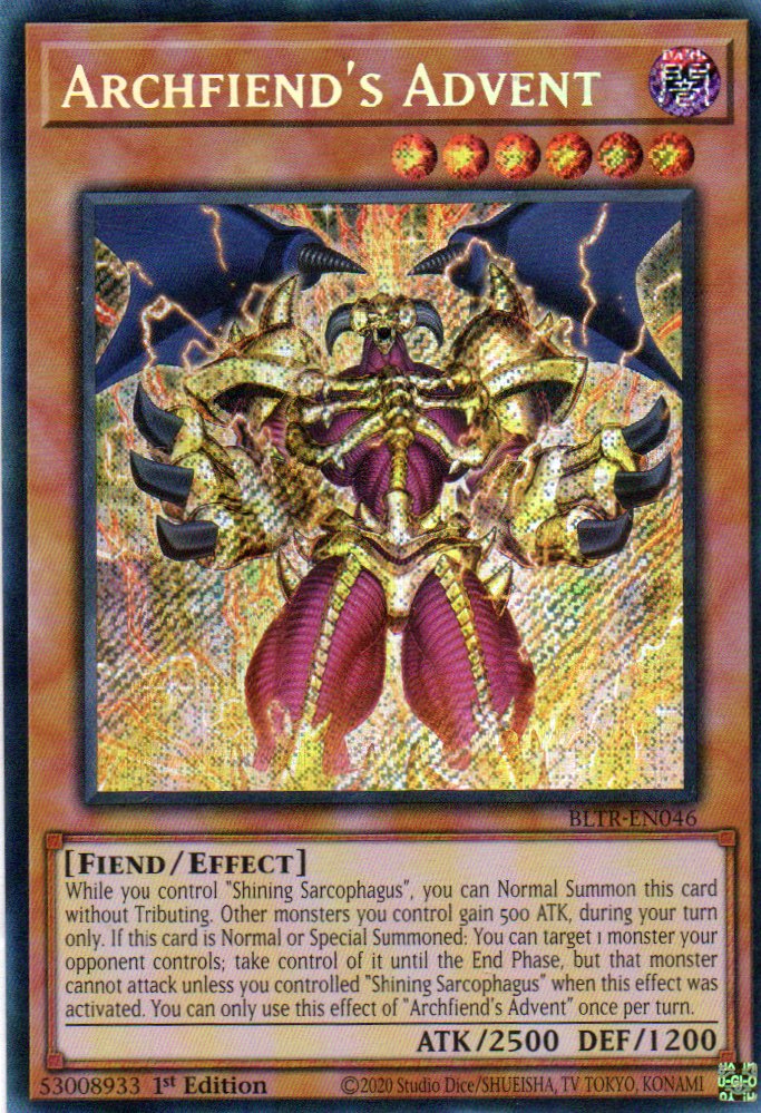Archfiend´s Advent BLTR-EN046 Secret Rare