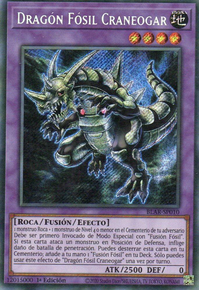 Dragon Fósil Craneogar BLAR-SP010 Secret Rare