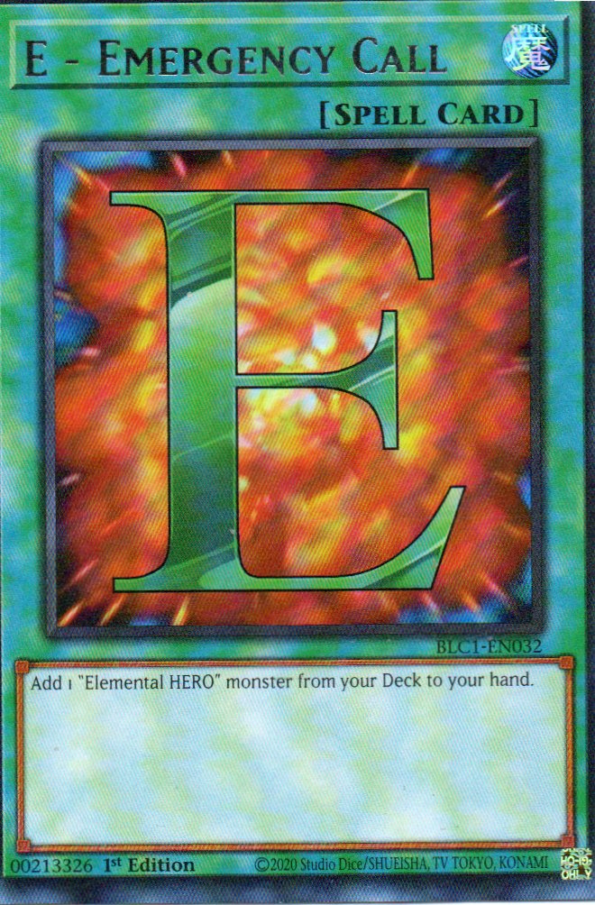 E - Emergency Call BLC1-EN032 Ultra Rare