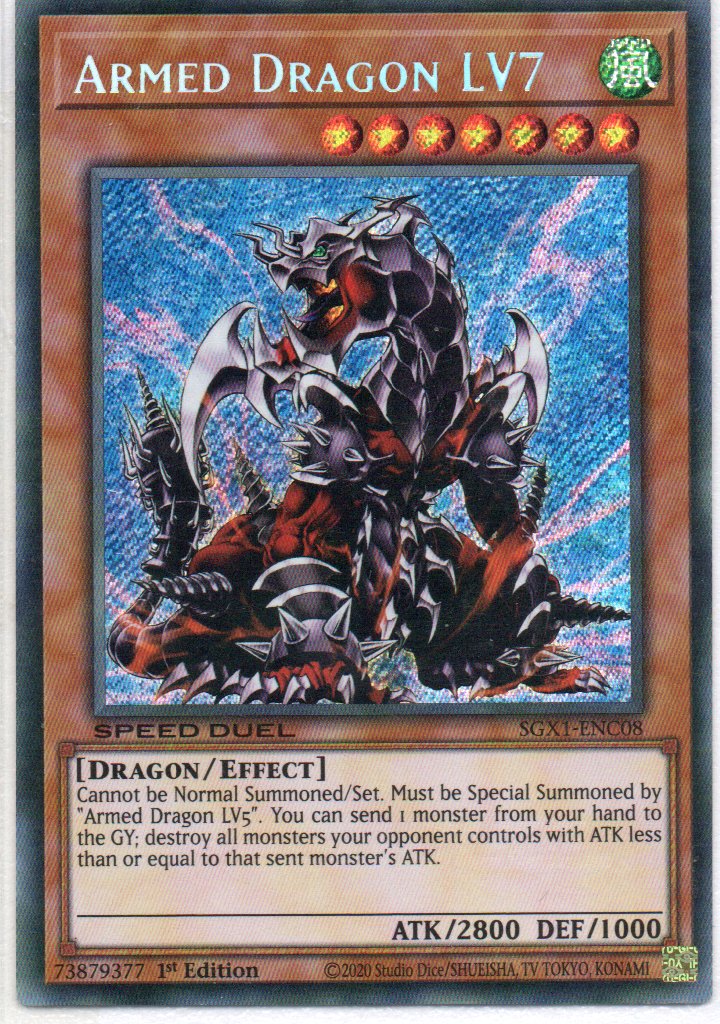 Armed Dragon LV7 SGX1-ENC08 Secret Rare