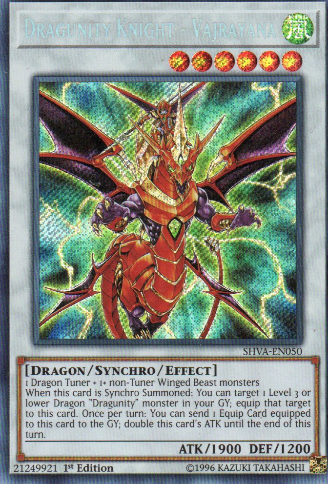 Dragunity Knight - Vajrayana SHVA-EN050 Secret Rare