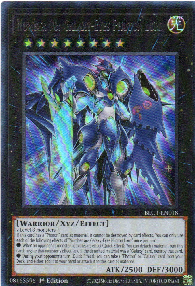 Number 90: Galaxy-Eyes Photon Lord BLC1-EN018 Ultra Rare