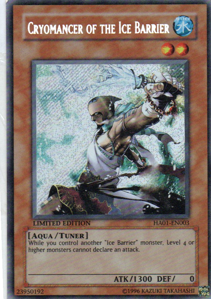 Cryomancer of the Ice Barrier HA01-EN003 Secret Rare