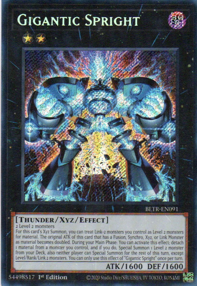 Gigantic Spright BLTR-EN091 Secret Rare