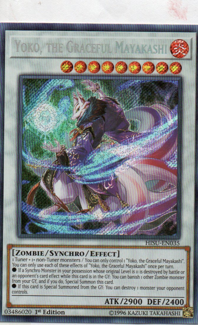 Yoko, the Graceful Mayakashi HISU-EN035 Secret Rare