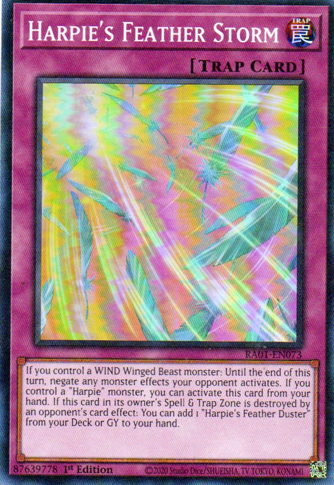 Harpie´s Feather Storm RA01-EN073 Super Rare