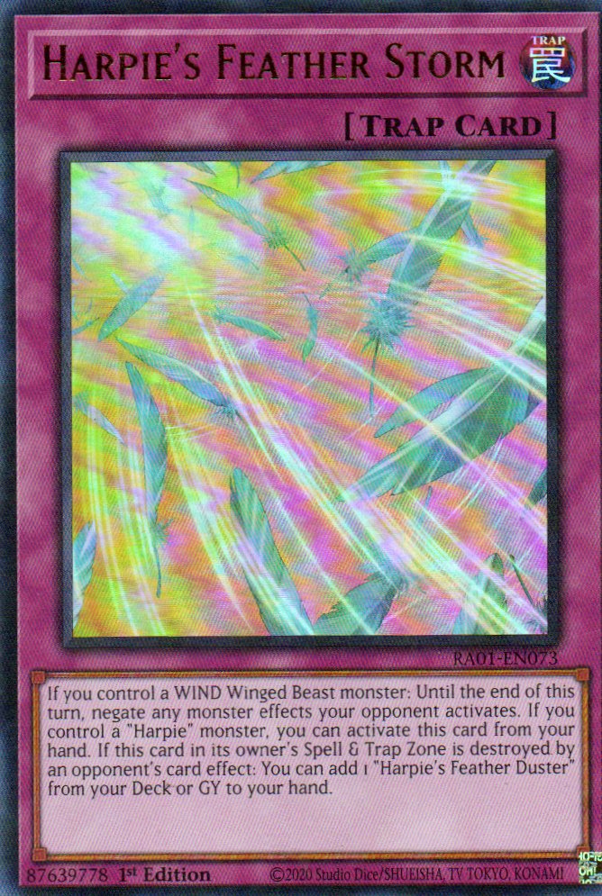 Harpie´s Feather Storm RA01-EN073 Ultra Rare