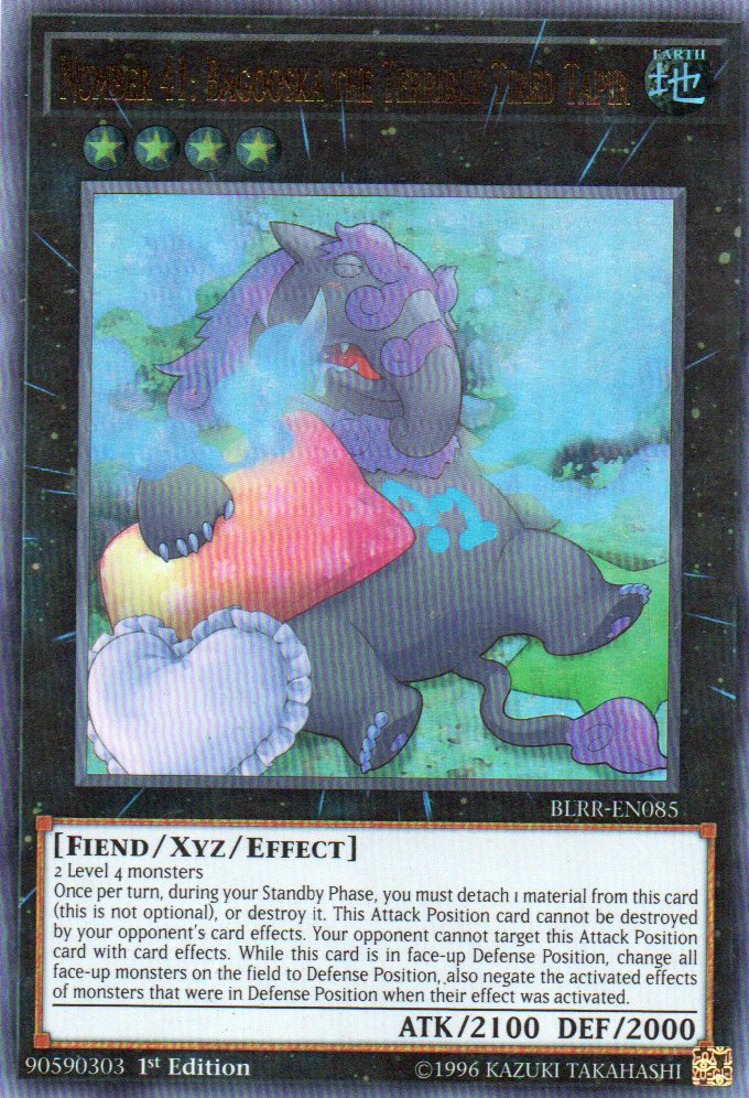 Number 41: Bagooska the Terribly Tired Tapir BLRR-EN085 Ultra Rare