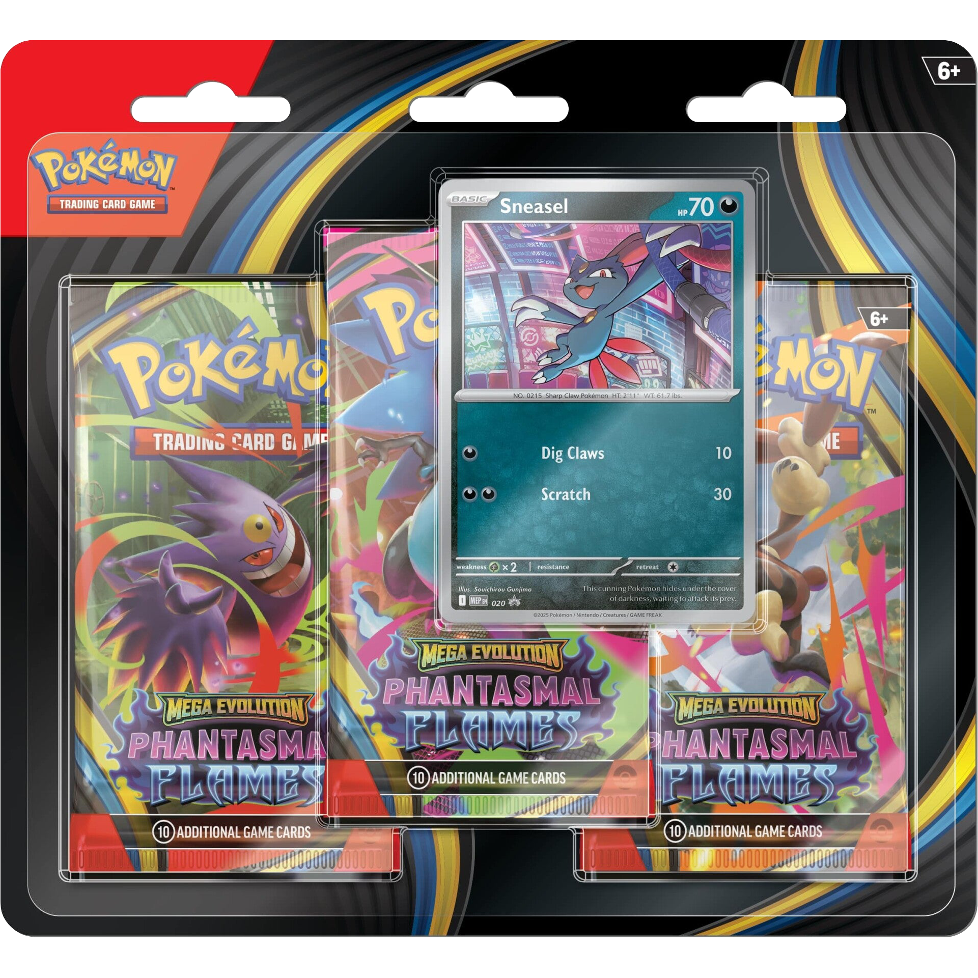 Pokemon en Español - Booster Blister Phantasmal Flames Sneasel