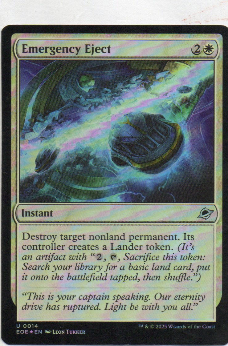 Emergency Eject Ingles Uncommun Foil