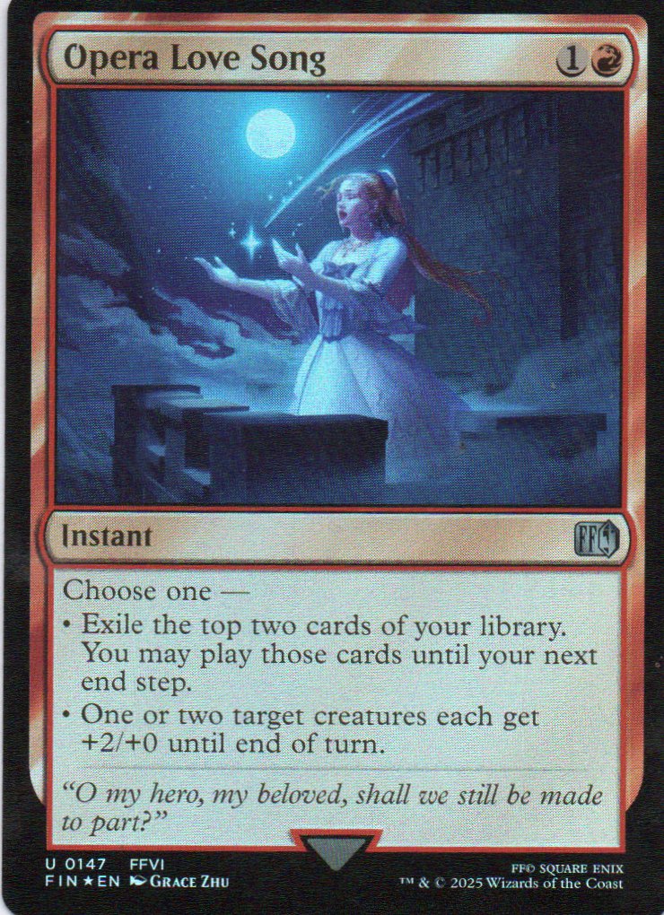 Opera Love Song Ingles Uncommun Foil